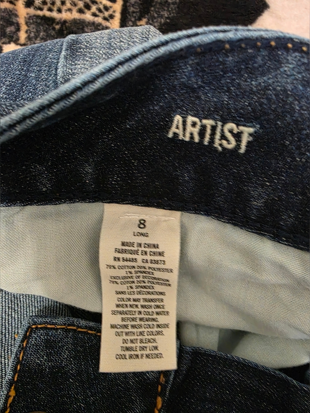 American Eagle Outfitters Dark Blue Flared Jeans - Picture 8 of 8